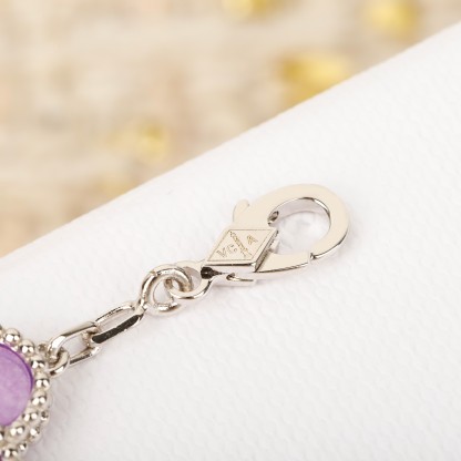 ヴァン クリーフ＆アーペル「Van Cleef & Arpels」Alhambra パールマザーオブパール レーザー ブレスレット19cm