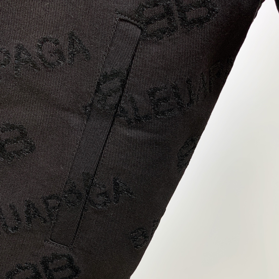 バレンシアガ「Balenciaga」2024年春夏 フレームロゴ デニムジャケット