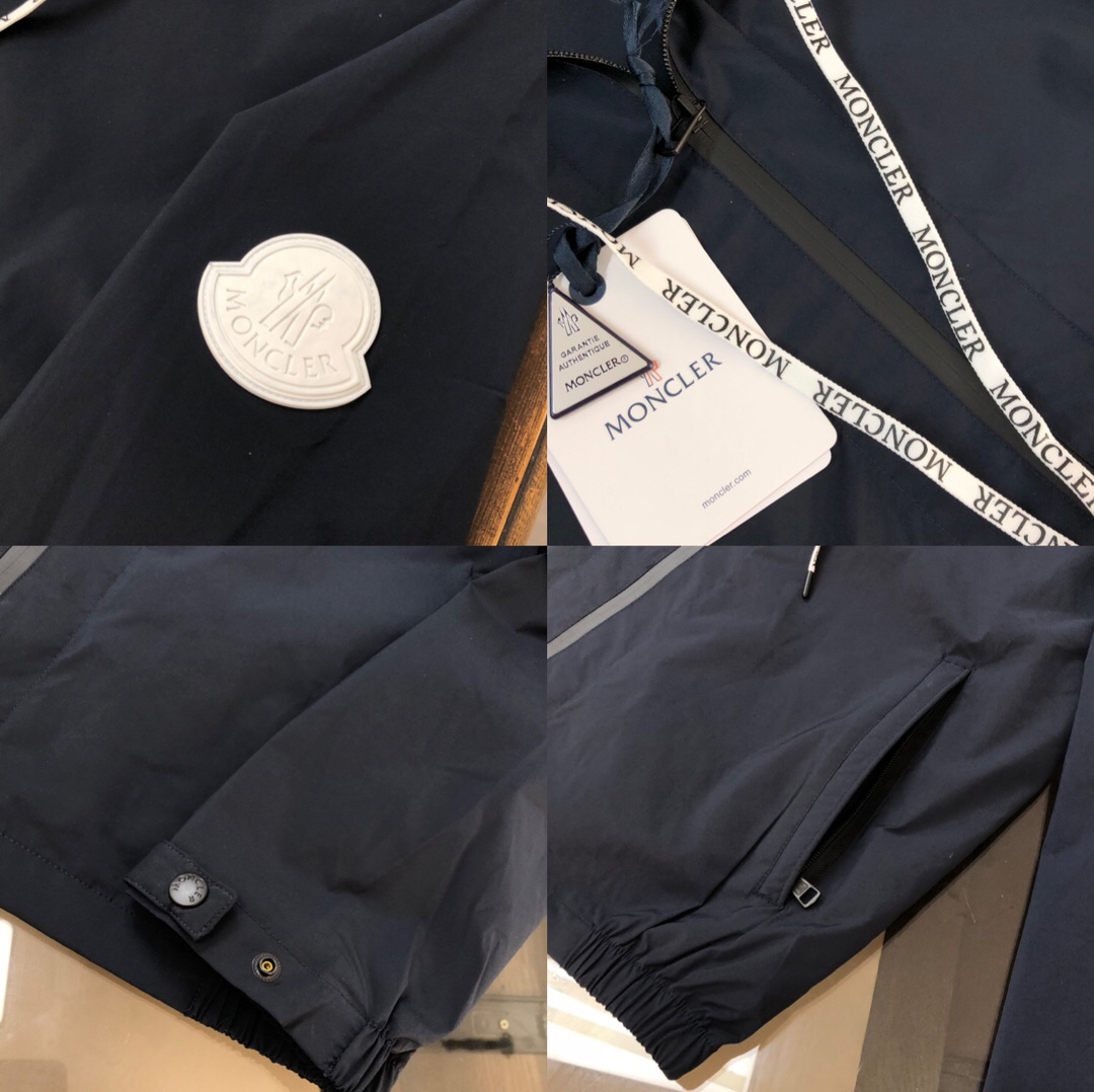 モンクレール「Moncler」 Grenoble 連帽ウェブテープエンボス加工ジャケット