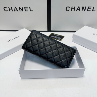シャネル「Chanel」 ラムスキン フラップ ウォレット 財布