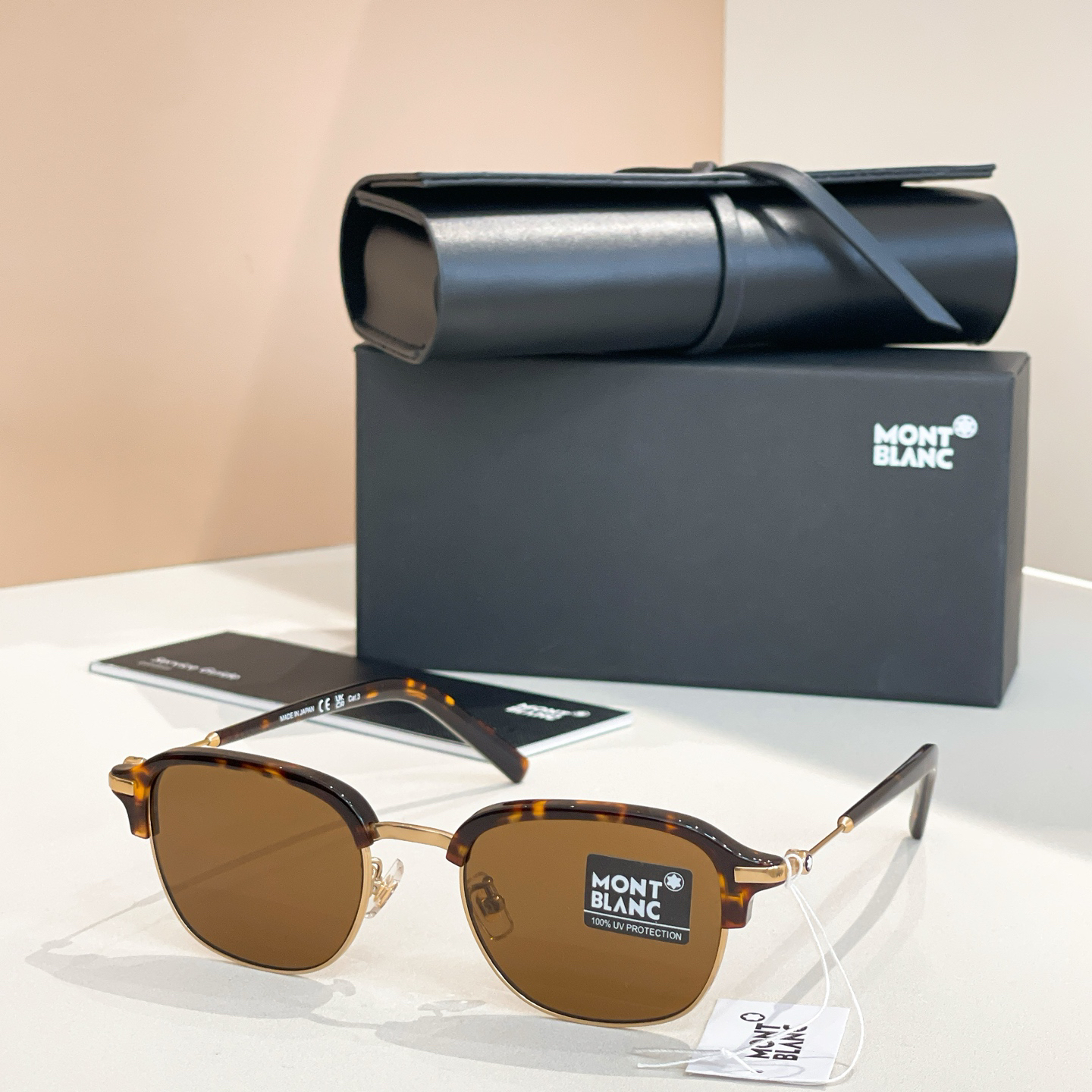 モンブラン「Montblanc」ハーフフレームサングラス