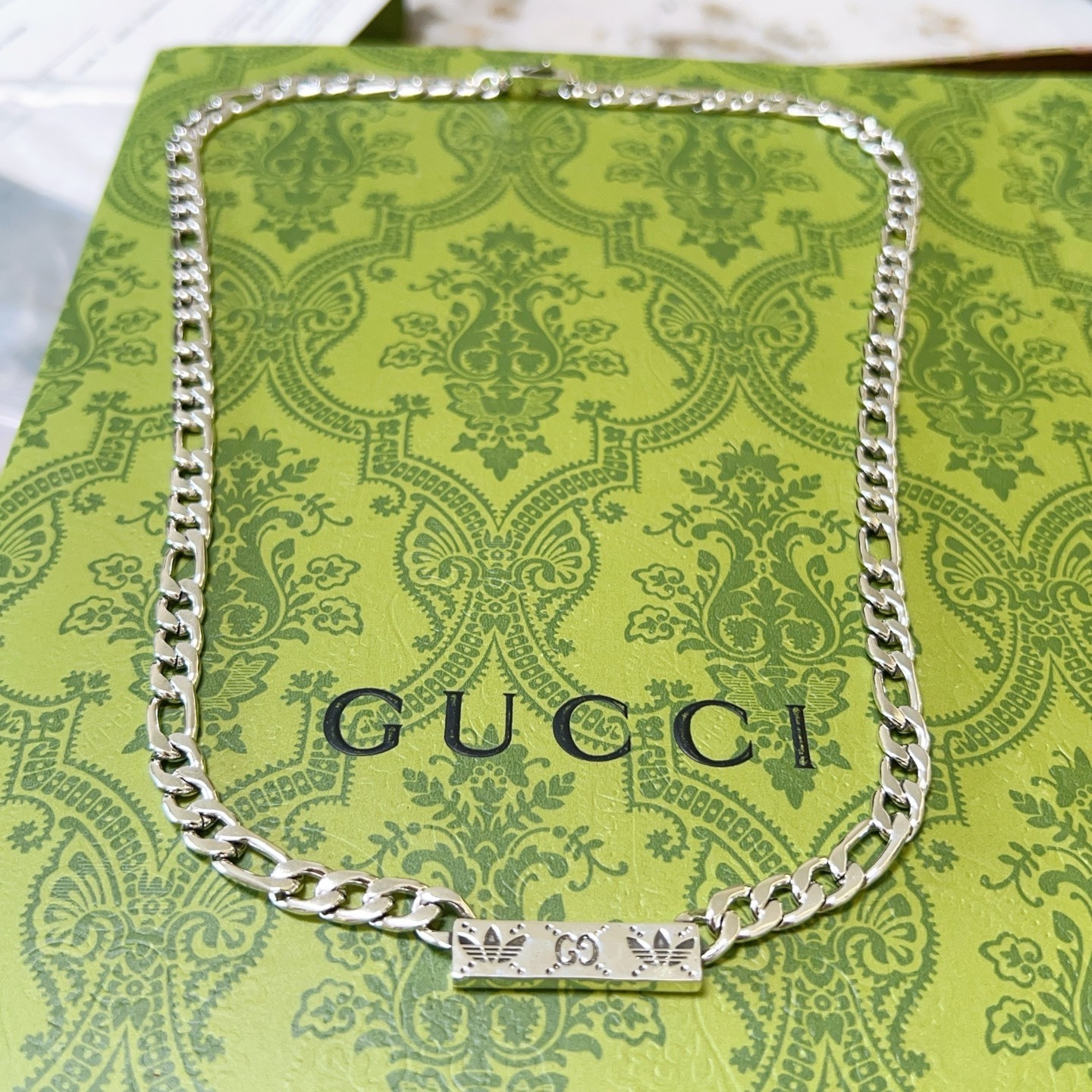 グッチ「Gucci」 Anger Forest ダブルGペンダントネックレス