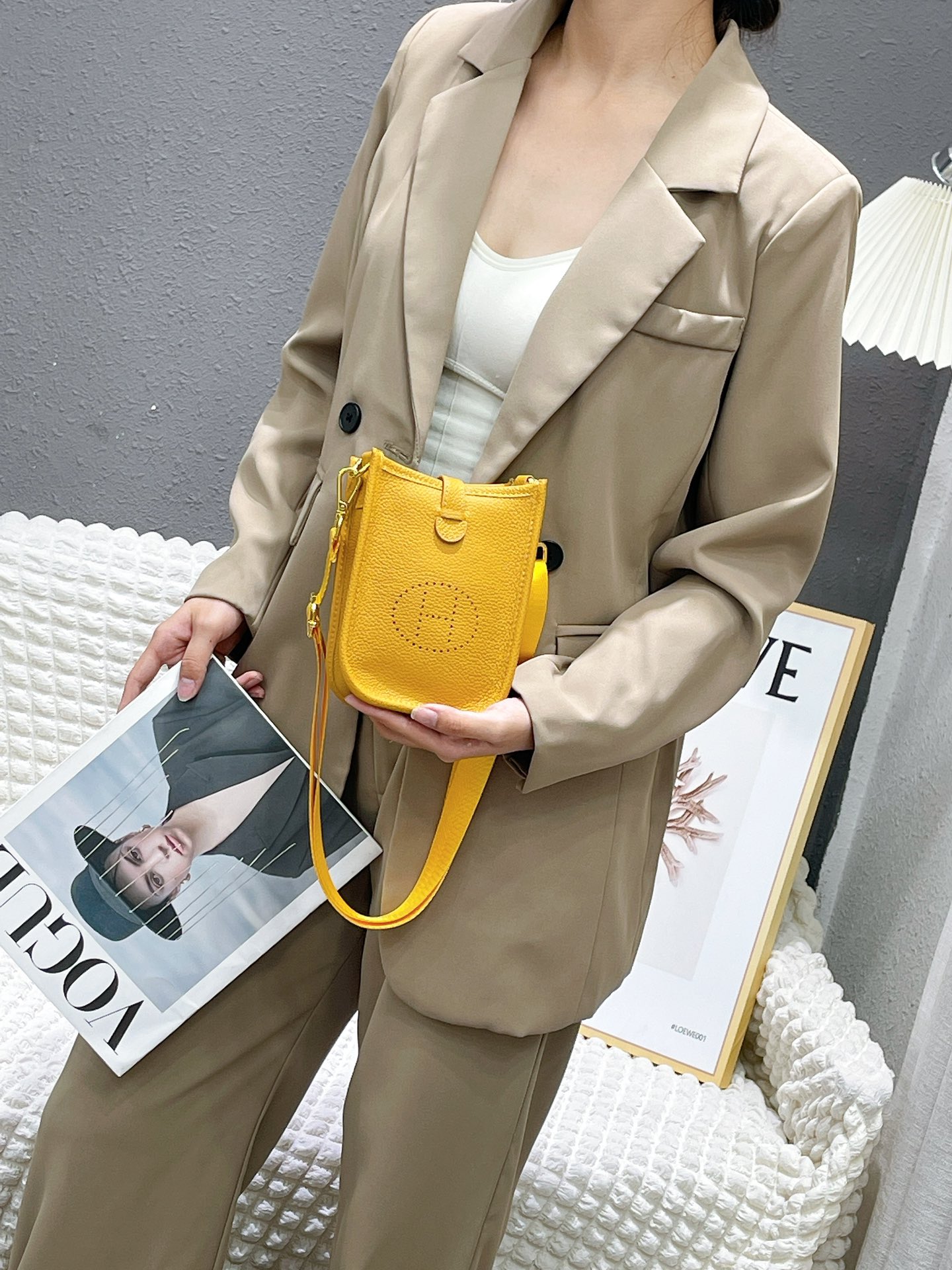 エルメス「Hermès」エブリン ミニ 12.5CM バッグ 15色「EVELYNE MINI BAG」