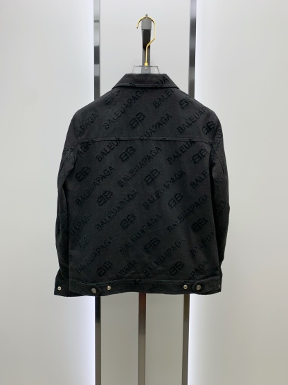 バレンシアガ「Balenciaga」2024年春夏 フレームロゴ デニムジャケット