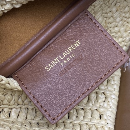 サンローラン「Saint Laurent」ラフィア編み ホボバッグ