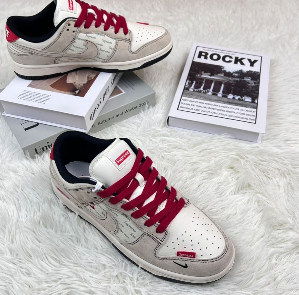 ナイキ「Nike」LV x NIKEコラボレーション SBダンク ロー カジュアルスニーカー