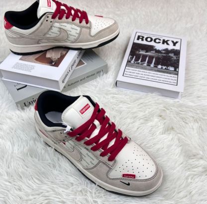 ナイキ「Nike」LV x NIKEコラボレーション SBダンク ロー カジュアルスニーカー