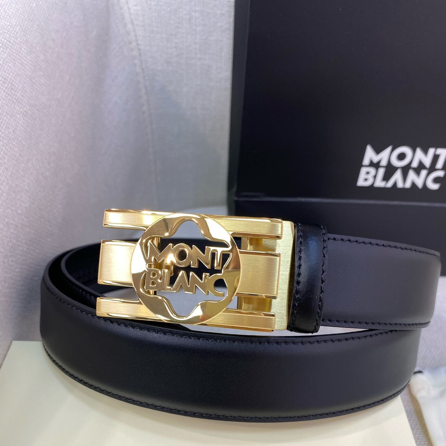 モンブラン「Montblanc」男性用自動ベルト100cm