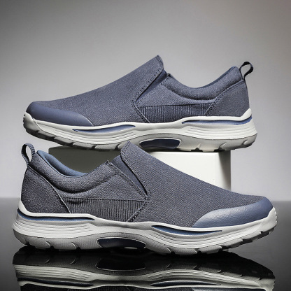 Orthopedic Men Shoes Breathable Arch Support Elastic Non-Slip Sole