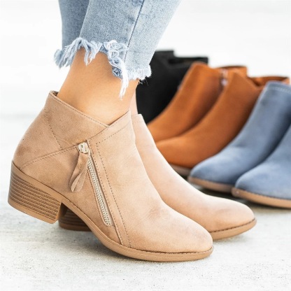 Orthopedic Boots Arch Support Warm Suede Leather Ankle Boots