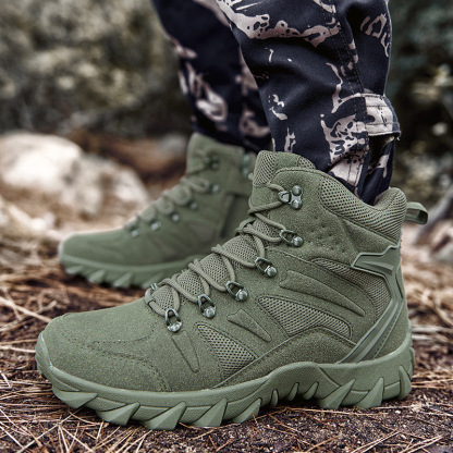 Waterproof Hiking Work Boots Men's Tactical Boots Lightweight Military Boots Breathable Boots