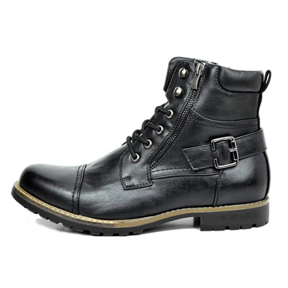 Men's Motorcycle Combat Boots With A Casual Vibe