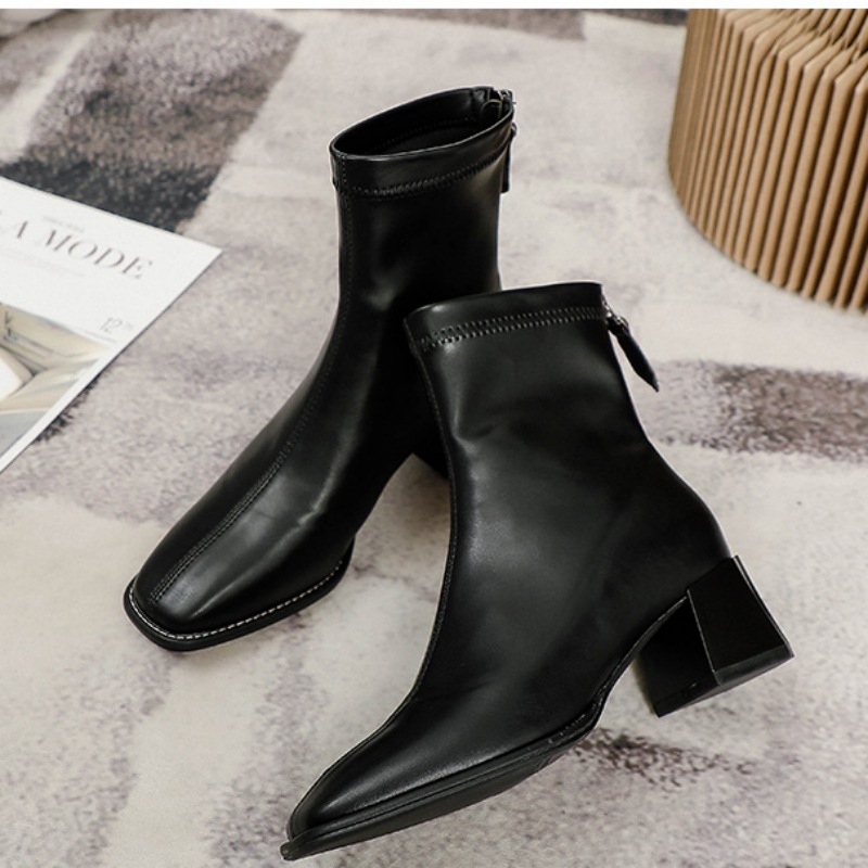 Women's Fashionable Cowboy Brown Boots For Autumn