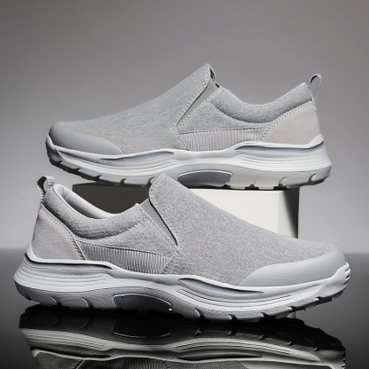 Orthopedic Men Shoes Breathable Arch Support Elastic Non-Slip Sole