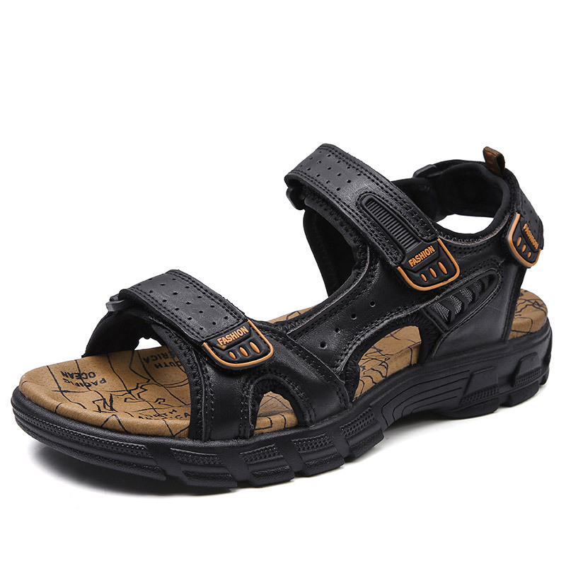 Men Orthopedic Sandals Velcro Summer Footwear