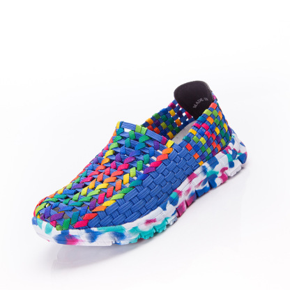 Fantasy Color Mesh Hand Woven Shoes