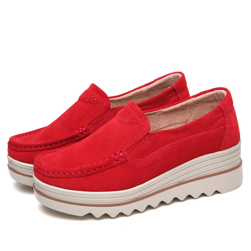Wide Feet Orthopedic Suede Leather Shoes For Women