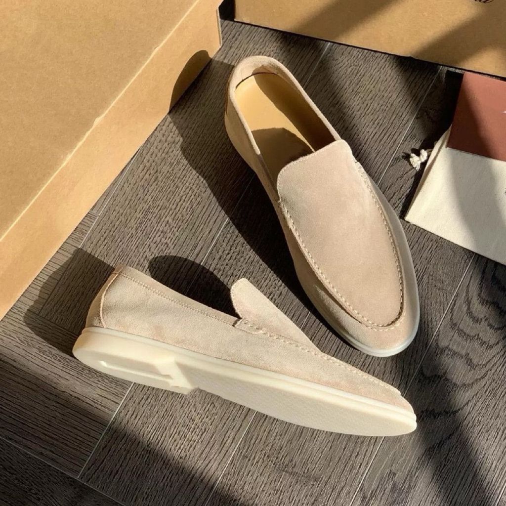 Elegant and comfortable suede loafers