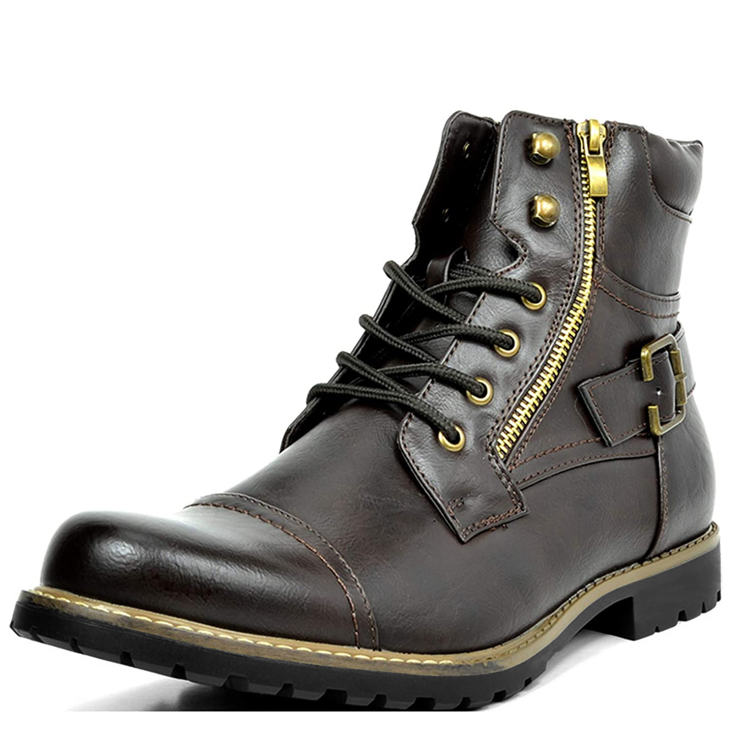 Men's Motorcycle Combat Boots With A Casual Vibe