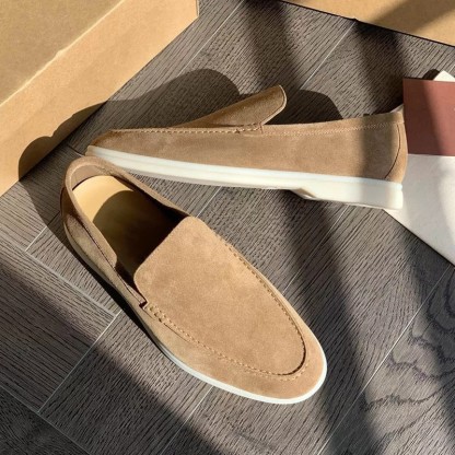 Elegant and comfortable suede loafers