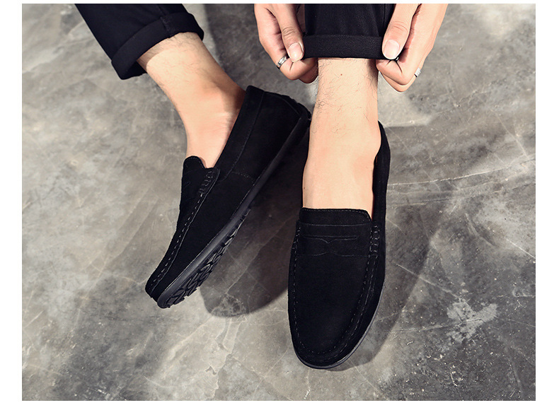 Orthopedic Mens Shoes Arch Support Breathable Anti Slip Fashion Genuine Leather Loafers Slip On