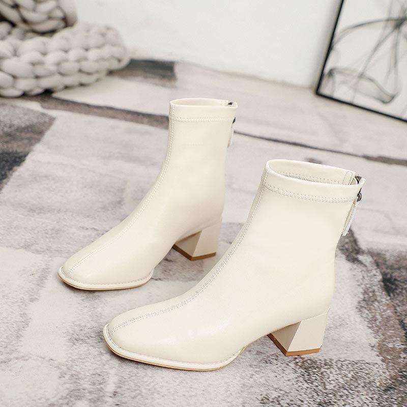 Women's Fashionable Cowboy Brown Boots For Autumn