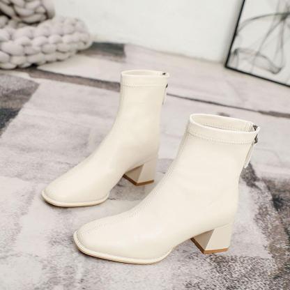 Women's Fashionable Cowboy Brown Boots For Autumn