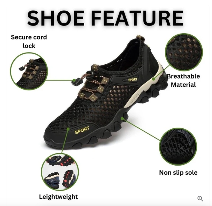 Wide Toe Box Hiking Shoes - Healthy & non-slip barefoot shoes