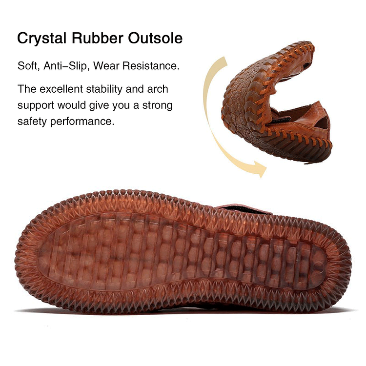 Men's Outdoor Daily Summer Hand-sewn Soft Leather Casual Sandals