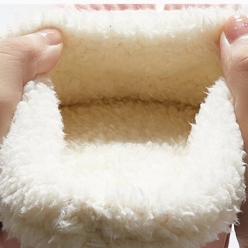 Cozy Plush Slippers For Women Nonslip Indoor Slides