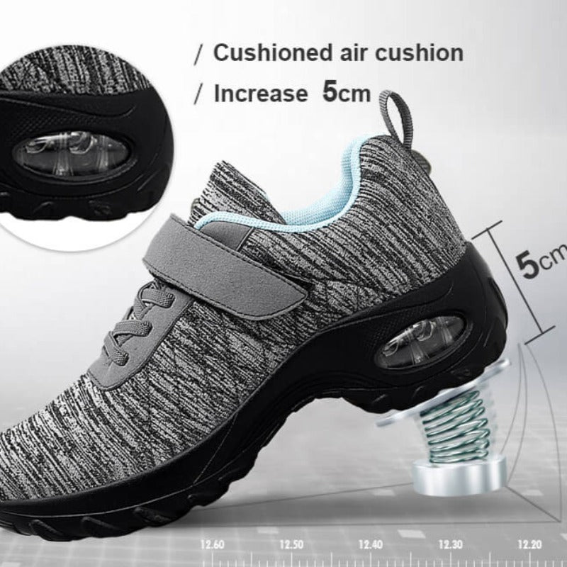 Women Orthopedic Shoes Pain Relief Air Cushion Wide Toebox High Quality Material  Elastic Non-Slip Velcro Sneakers