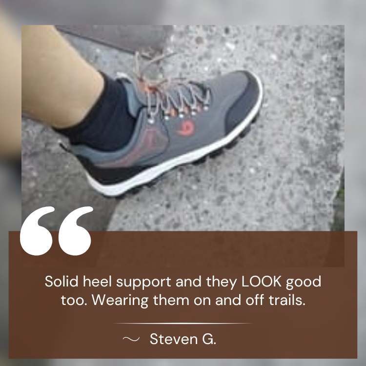Men's Orthopedic Hiking Shoes – Pain Relief, Non-Slip Waterproof, Expert-Approved Comfort