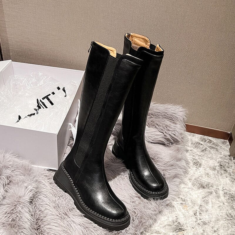 Chunky Knee High Boots Riding Boots for Women