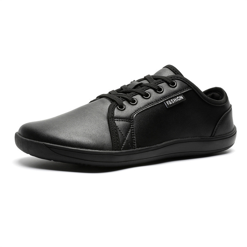 Zero Drop Leather Shoes Barefoot Sneakers