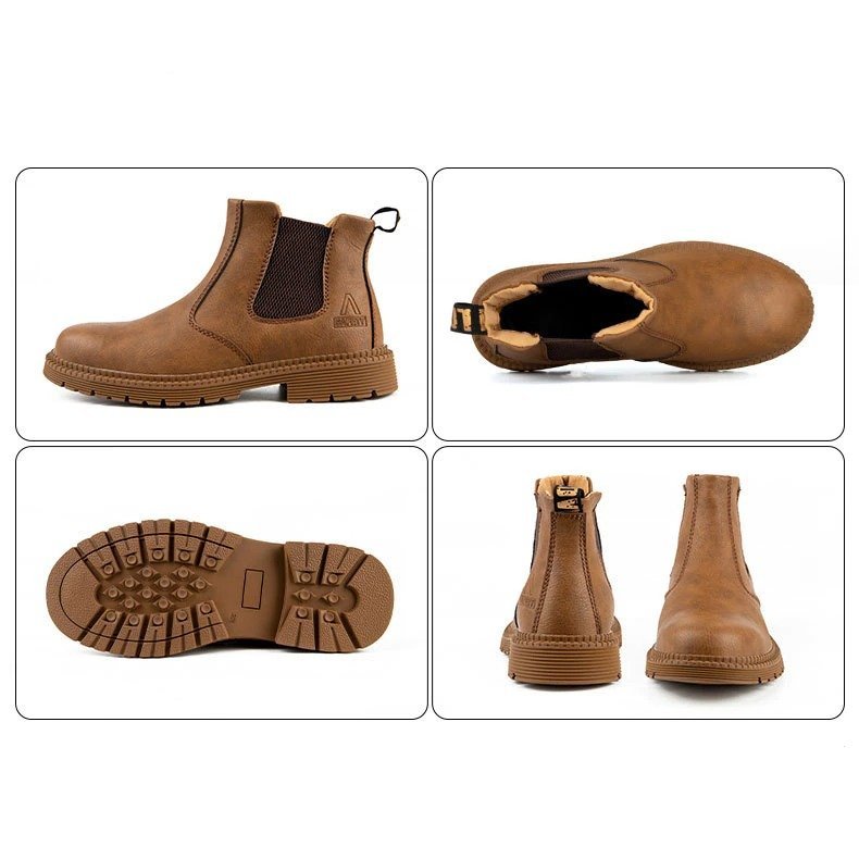 Men Winter Boots For Work Oil-proof Safety Orthopedic Shoes