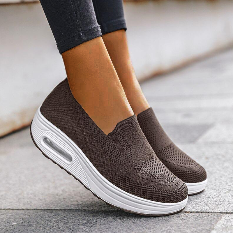 Platform Walking Shoes - Comfort Fit For Wide Feet