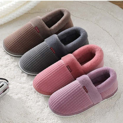 Men Colorful Home Fur Slippers Winter Shoes