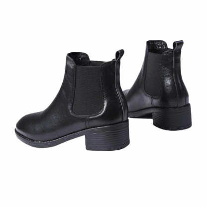 Orthopedic Women Boot Arch Support Genuine Leather AntiSlip LightWeight Basic Chelsea Boot
