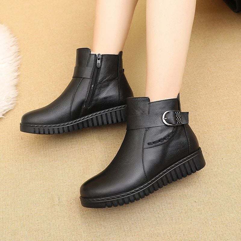 Orthopedic Women Boot Arch Support Warm Fur AntiSlip Ankle Boots