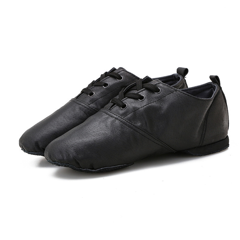 Women's Leather Flat Heel Teaching & Practice Shoes Ballroom Dance Shoes