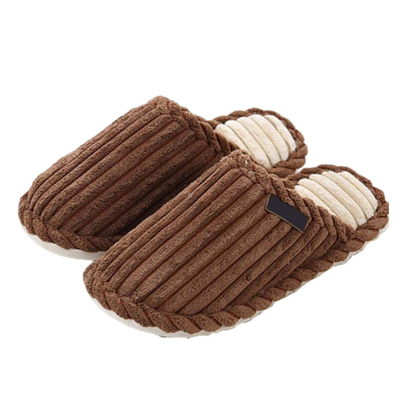 Men Comfy Warm Slippers Smooth Yarn Home Slides