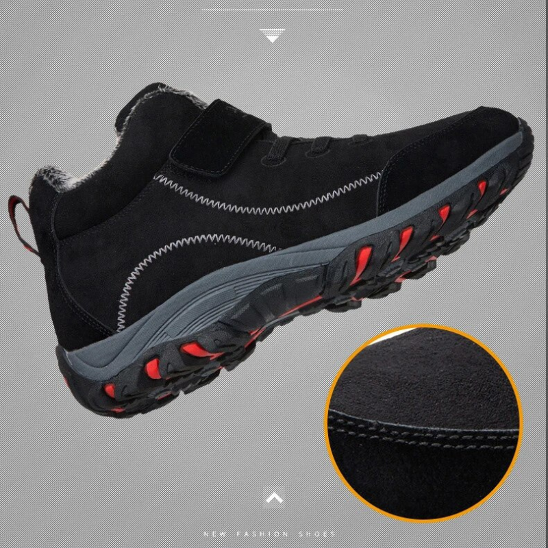 Women Orthopedic Boots  Comfortable Suede Leather Warm Hiking Boots