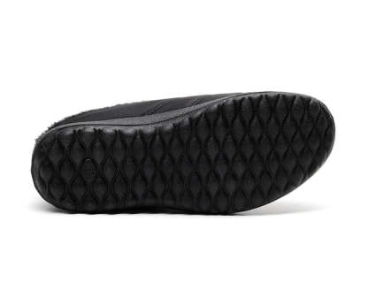 Comfortable memory foam winter slippers for women, plush, fleece lined slippers, non slip rubber sole, indoor outdoor slippers