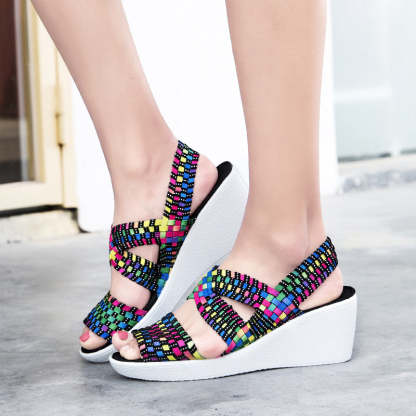 Wedge Platform Breathable Sandals