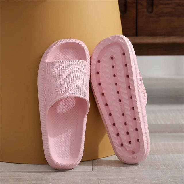 Unisex Pillow Slides Slippers Non-Slip Thick Sole Slippers
