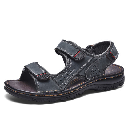 Men's Outdoor Genuine Leather Breathable Sandals