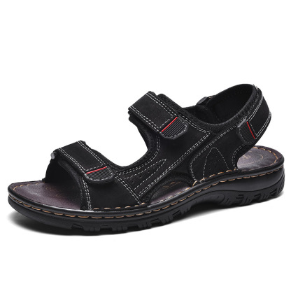 Men's Outdoor Genuine Leather Breathable Sandals
