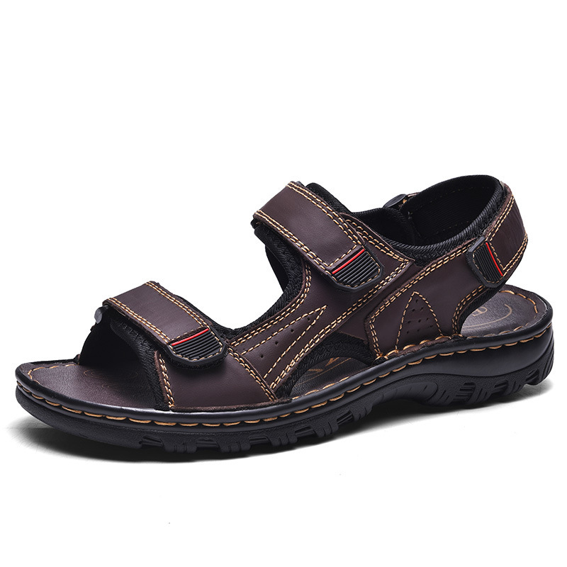 Men's Outdoor Genuine Leather Breathable Sandals