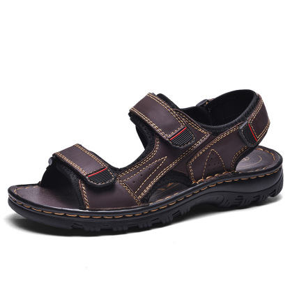 Men's Outdoor Genuine Leather Breathable Sandals