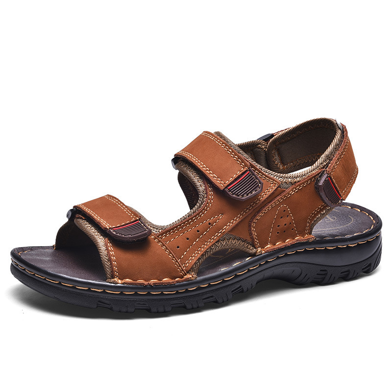 Men's Outdoor Genuine Leather Breathable Sandals